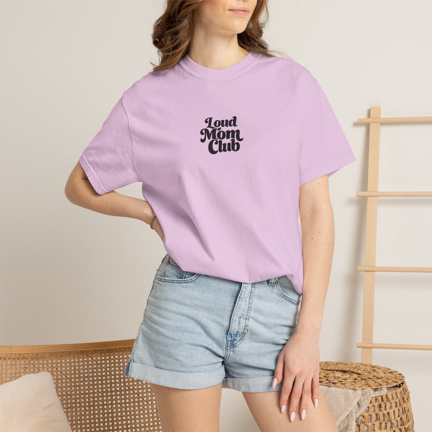 Soccer Mom T‑Shirt — "Loud Mom Club" Back Bow Graphic
