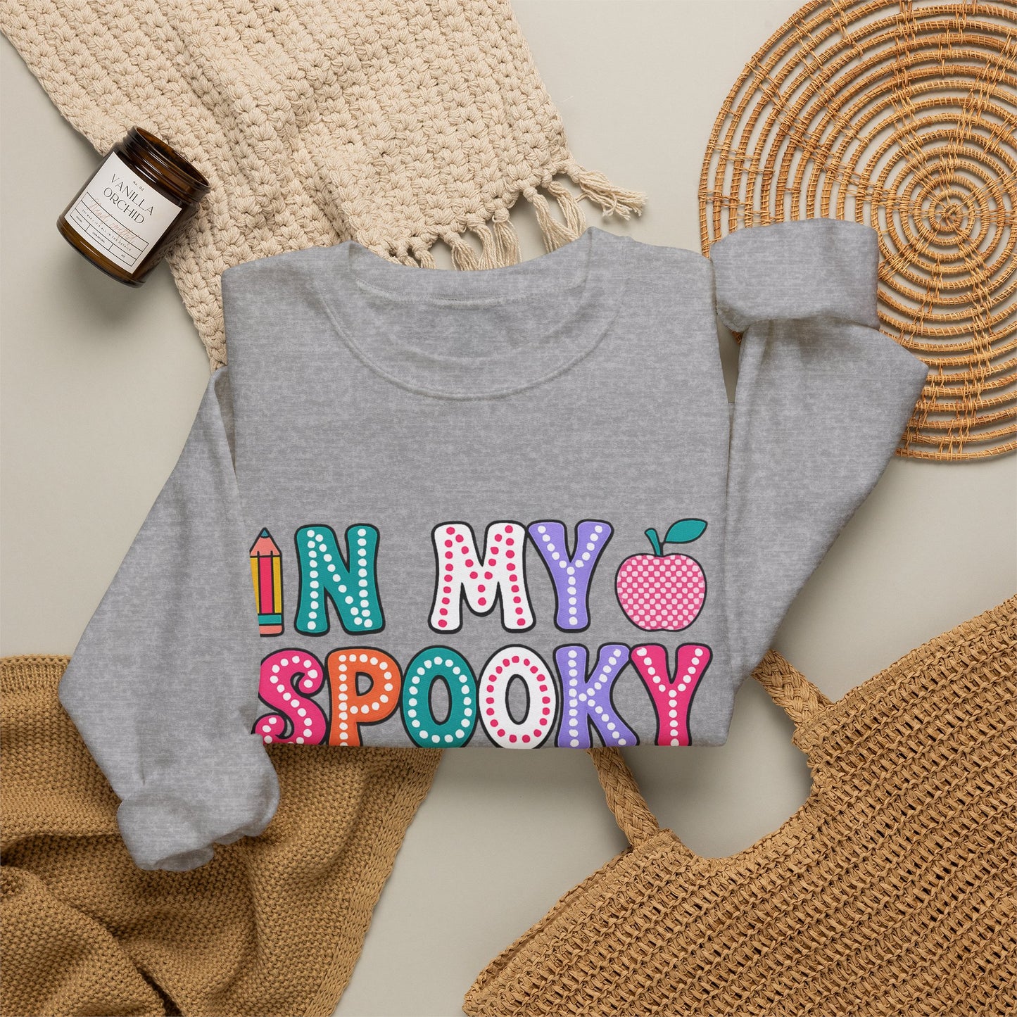 Teacher Sweatshirt — "In My Spooky Teacher Era" Halloween Crewneck