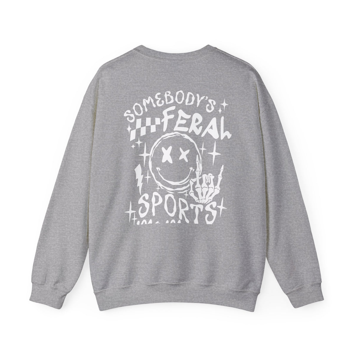 Somebody's Feral Sports Mom Crewneck Sweatshirt