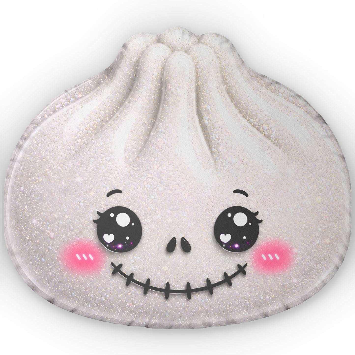 Kawaii Shell Pillow — Cute Smiling Seashell Decorative Cushion