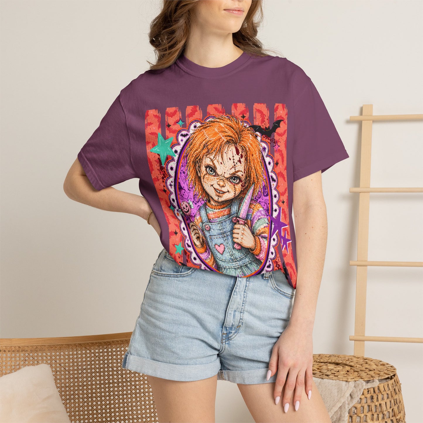 Chucky Doll Graphic T-Shirt — Retro Horror Movie Tee