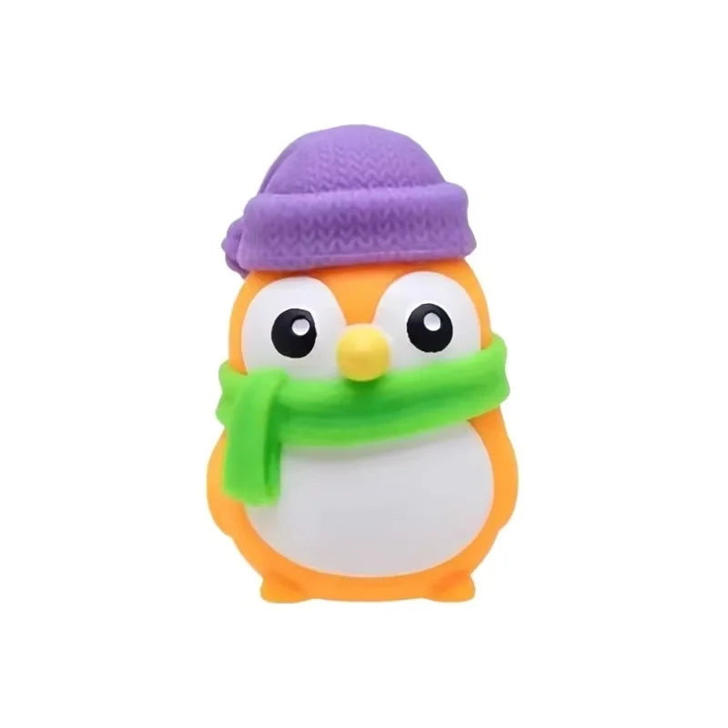 Glow In Dark Arctic Penguin Crunchy Squishy Fidget Toy