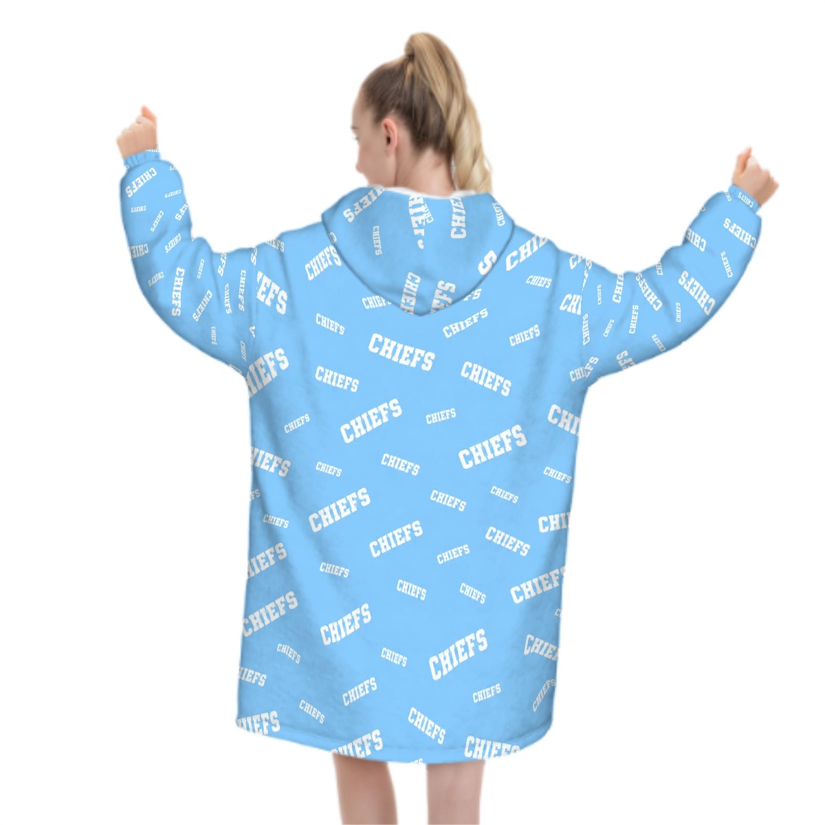 Adult Blanket Hoodie CHIEFS