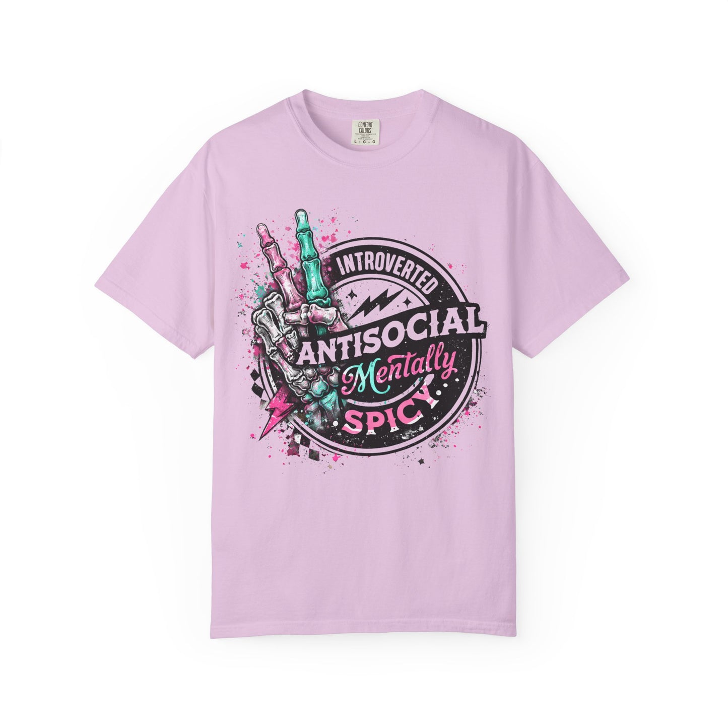 Antisocial & Mentally Spicy T‑Shirt — Introverted, Edgy Graphic Tee