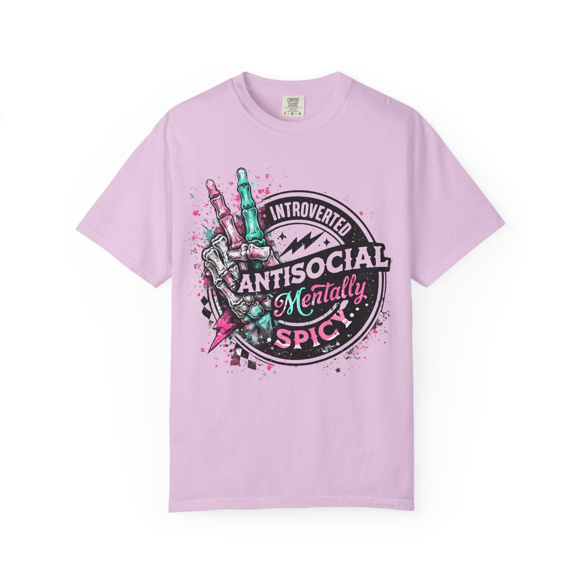 Antisocial & Mentally Spicy T‑Shirt — Introverted, Edgy Graphic Tee