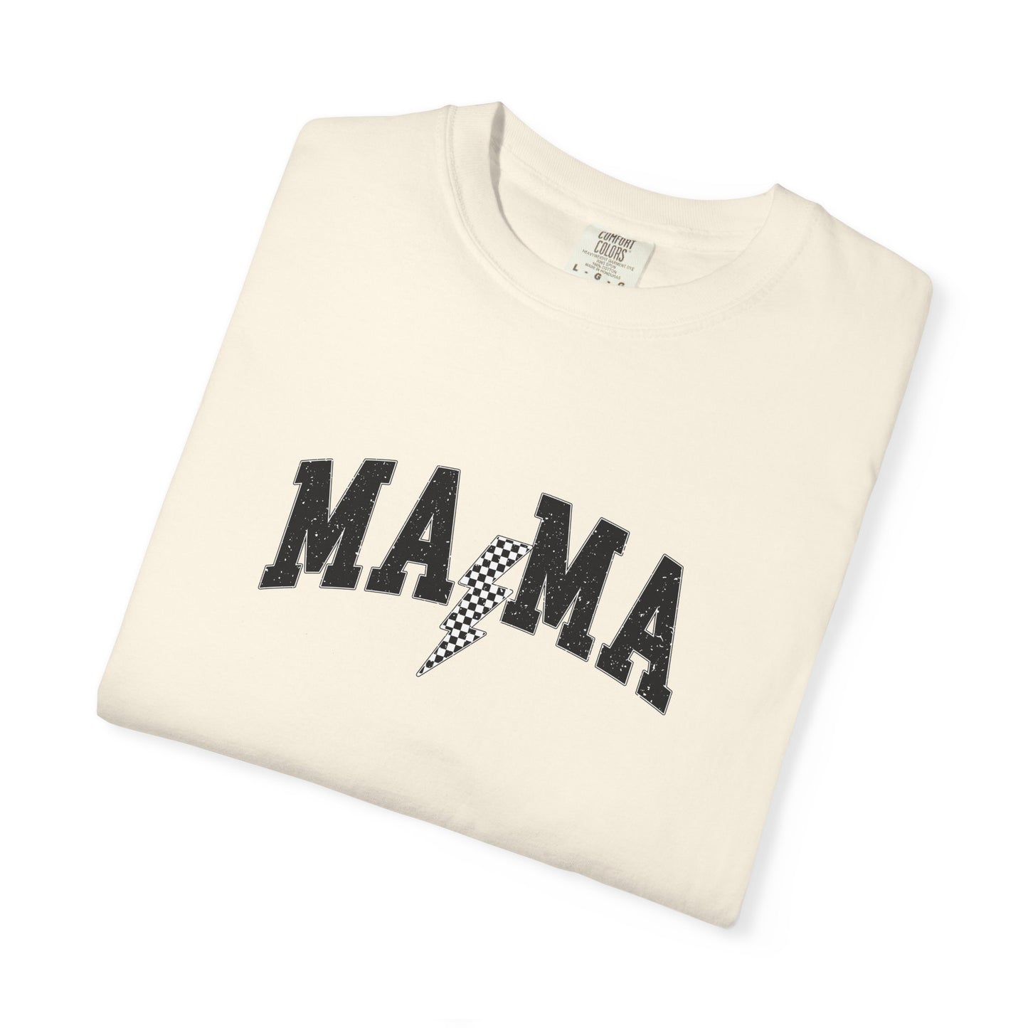 Mama Lightning T‑Shirt — “Running on School Pickup & Caffeine” Graphic Tee