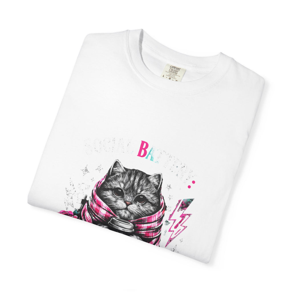 Critically Low Cat T-Shirt — Cute Goth Cat Graphic Tee