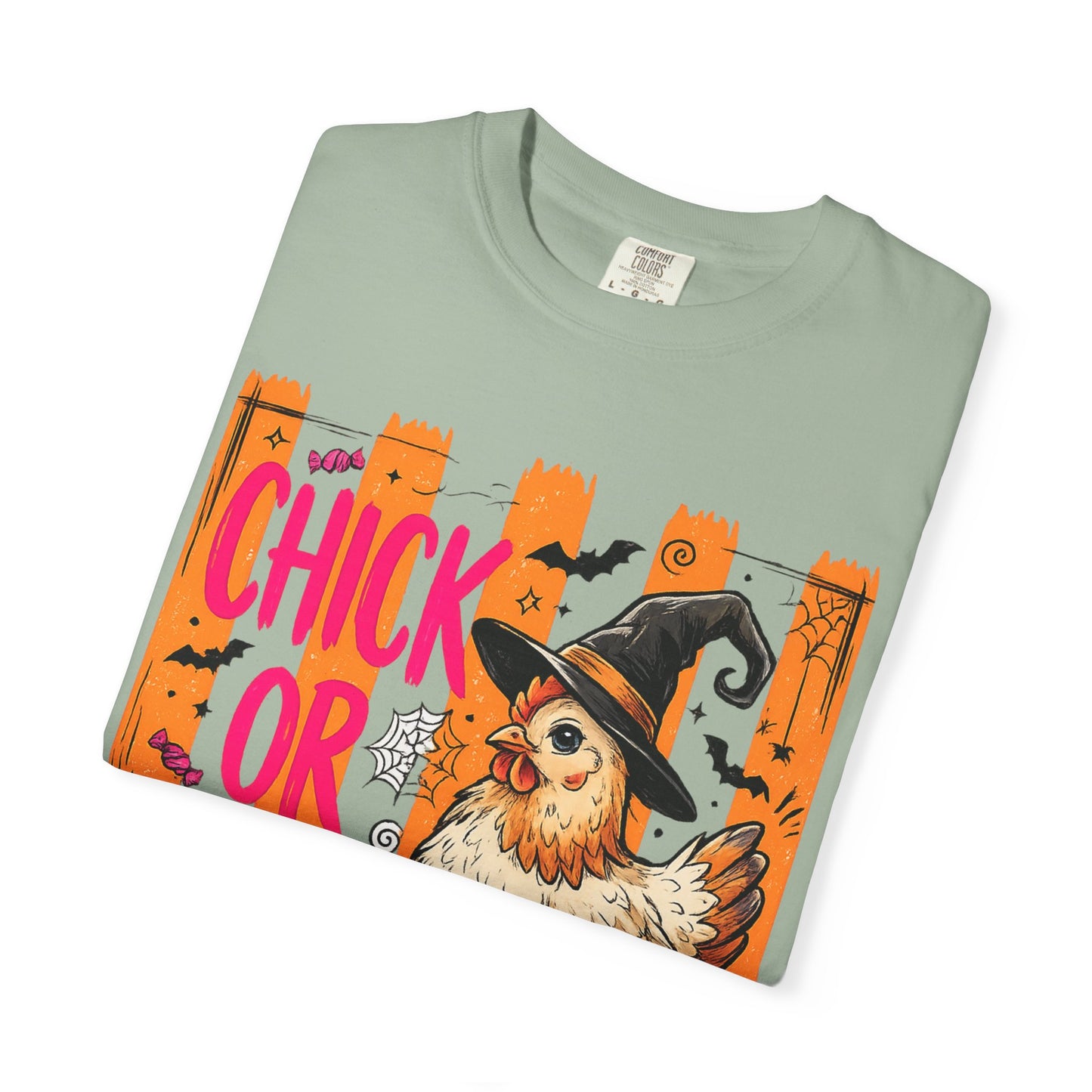 Halloween Chick T-Shirt – "Chick or Treat" Witch Chicken Pumpkin Tee