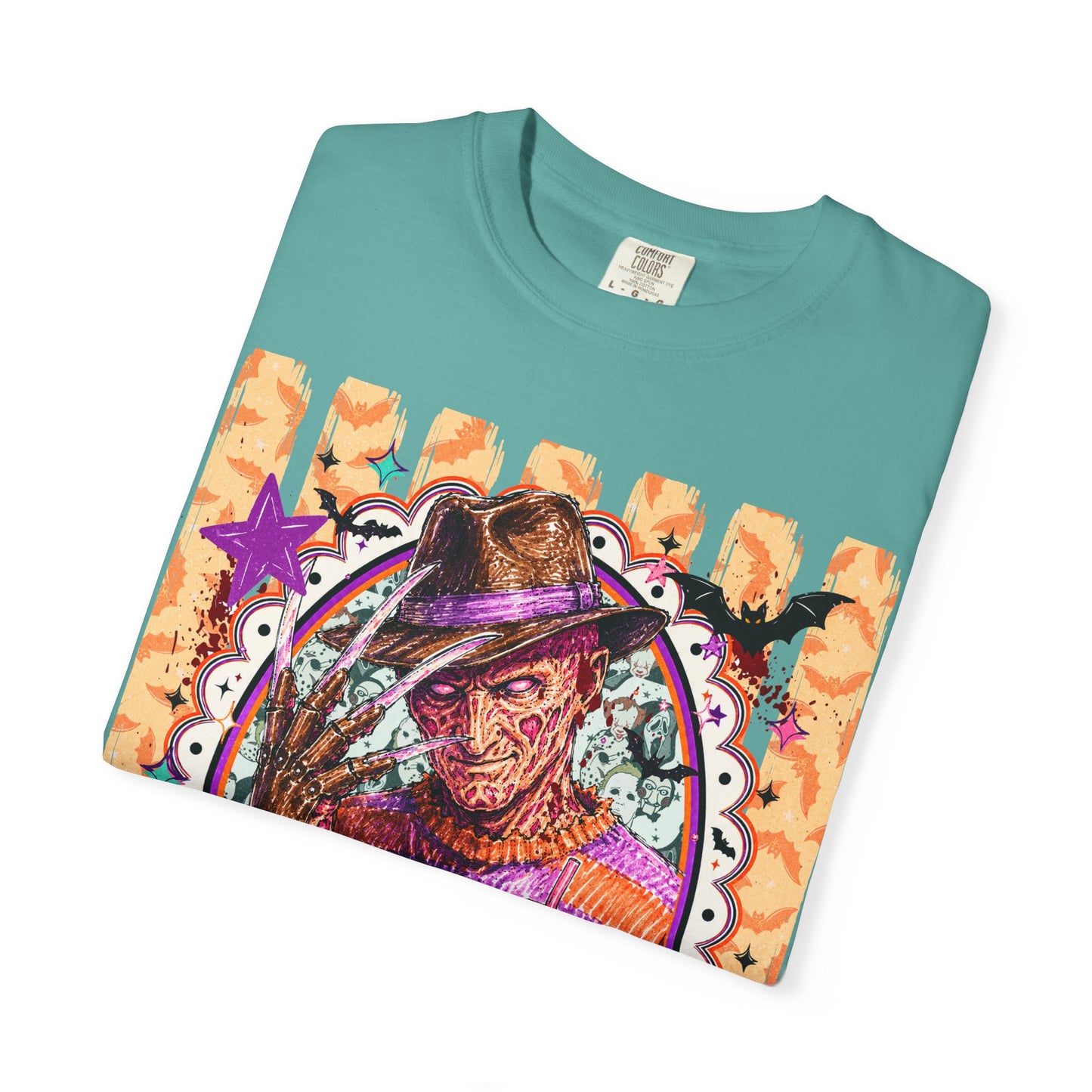 Freddy Krueger Halloween Graphic T‑Shirt — Retro Horror Portrait Tee