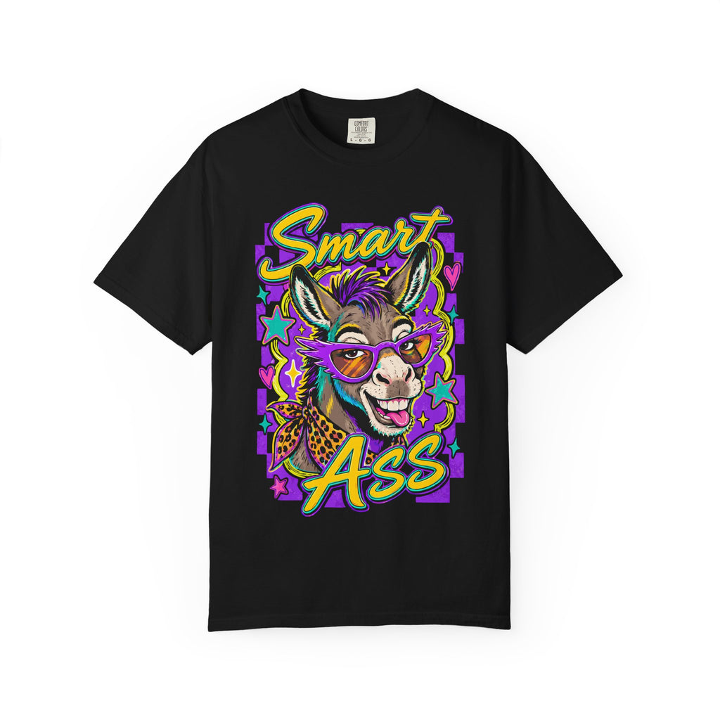 Smart Ass Donkey T-Shirt — Funny Graphic Tee with Sunglass Donkey Design
