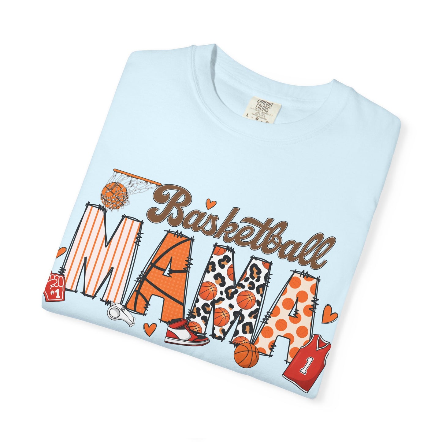Basketball Mama T-Shirt — Cute Sports Mom Tee with Basketball Graphic