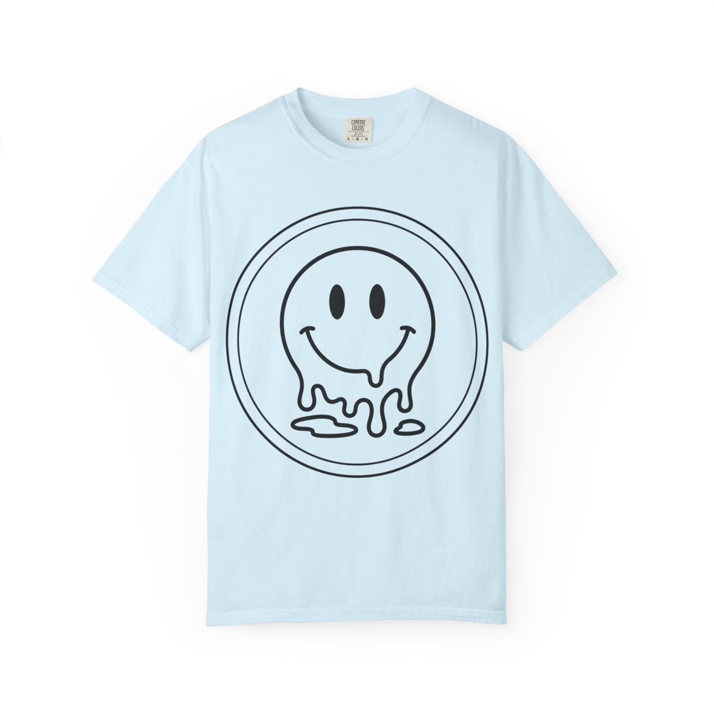 Smiley Melt T-Shirt — Dripping Smiley Graphic Tee