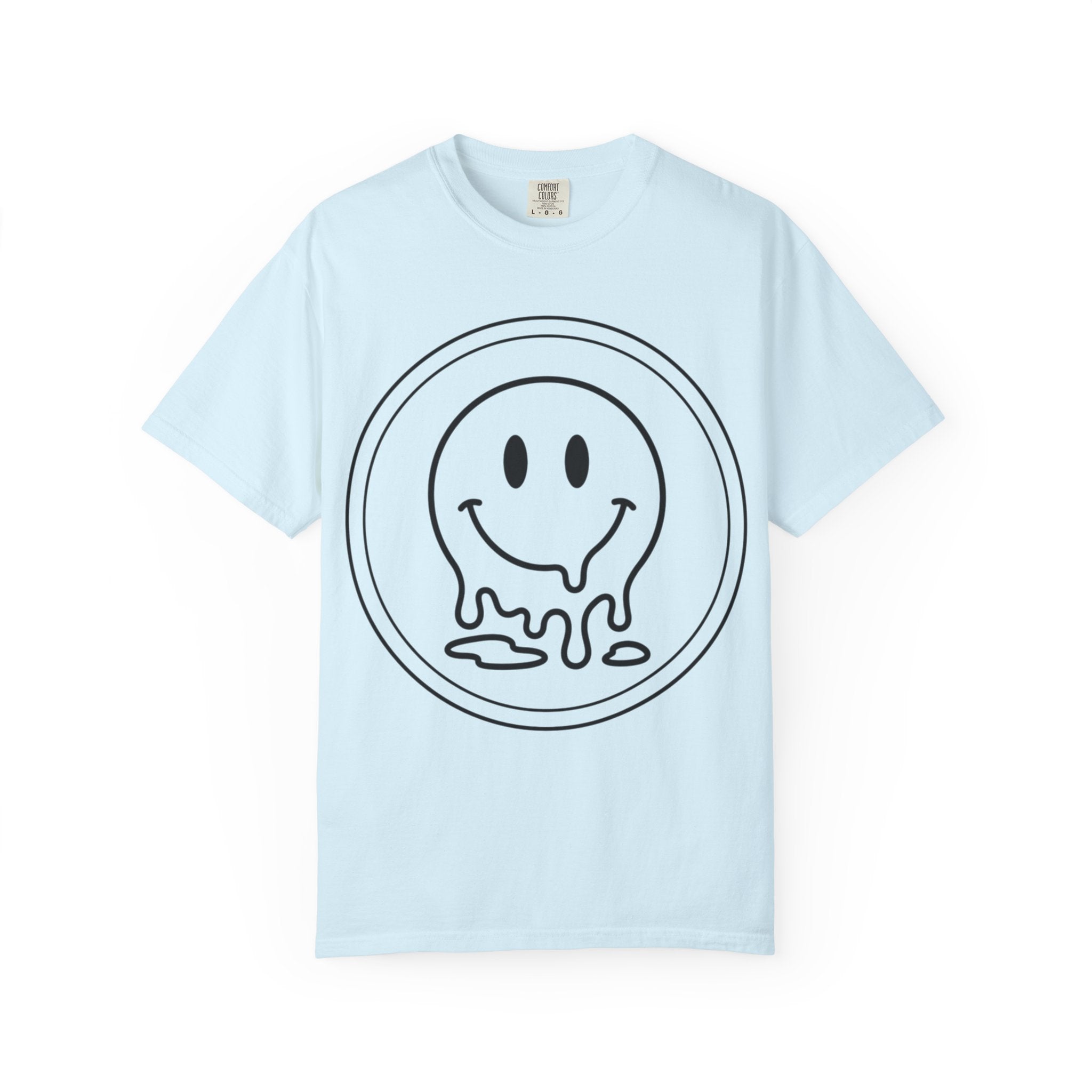 Smiley Melt T-Shirt — Dripping Smiley Graphic Tee