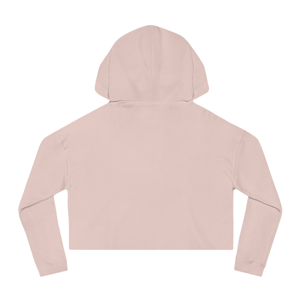 Sarcasm University Cropped Hoodie — Women's Funny Campus Sweatshirt