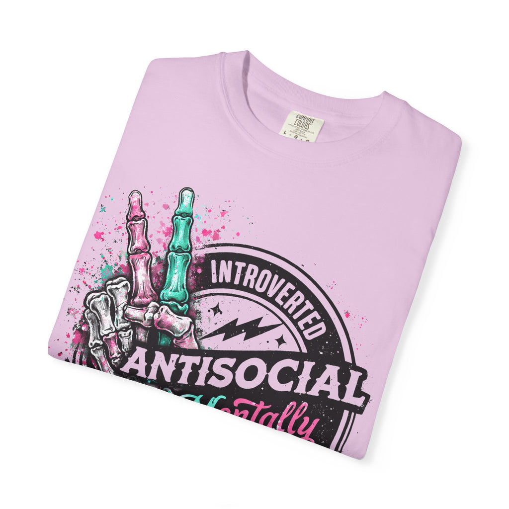 Antisocial & Mentally Spicy T‑Shirt — Introverted, Edgy Graphic Tee