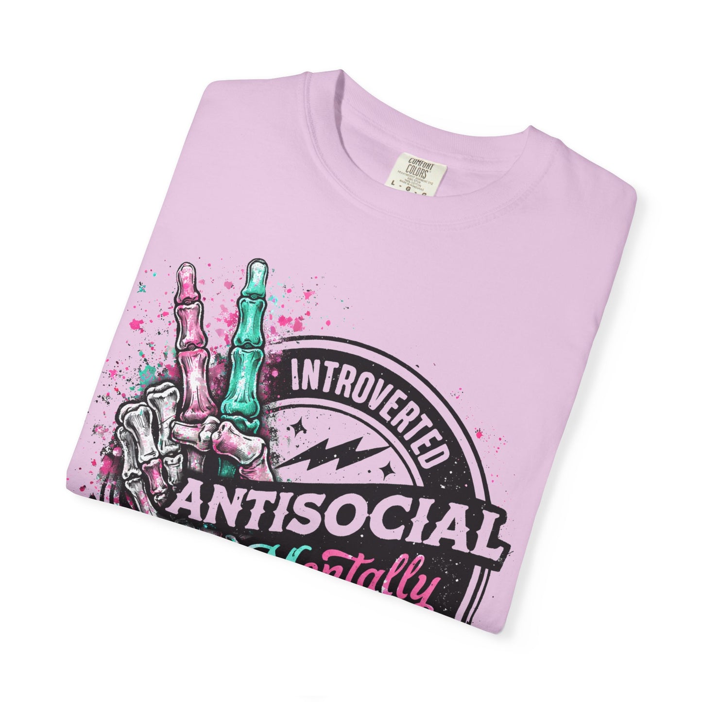 Antisocial & Mentally Spicy T‑Shirt — Introverted, Edgy Graphic Tee