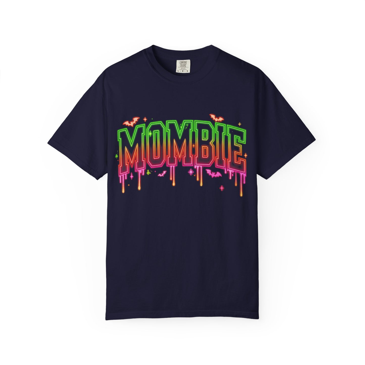 Mombie Halloween T-Shirt — Neon Drip Mom Zombie Graphic Tee
