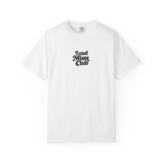 Soccer Mom T‑Shirt — "Loud Mom Club" Graphic Tee (Bow Soccer Design)