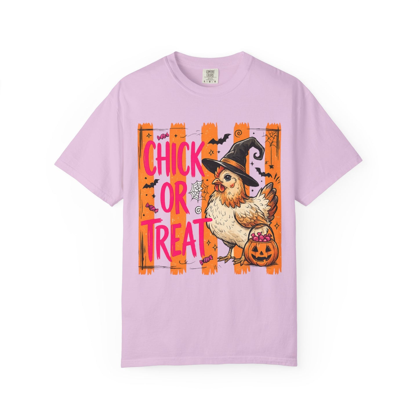 Halloween Chick T-Shirt – "Chick or Treat" Witch Chicken Pumpkin Tee