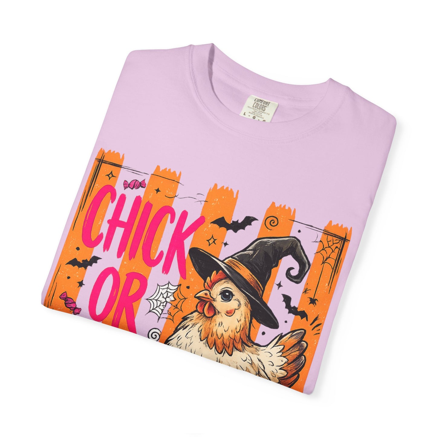 Halloween Chick T-Shirt – "Chick or Treat" Witch Chicken Pumpkin Tee