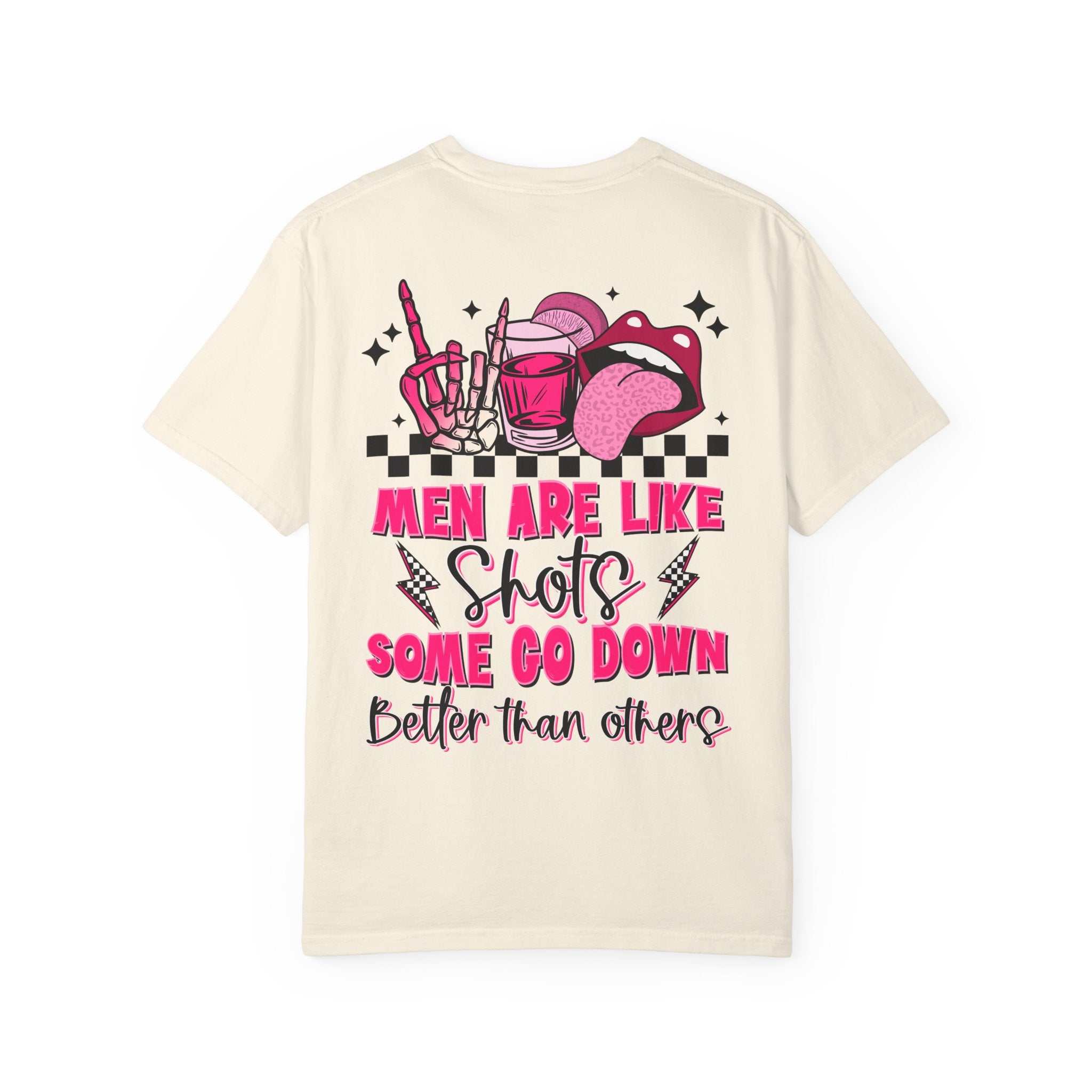 Men Are Like Shots T‑Shirt — "Some Go Down Better Than Others" Graphic Tee