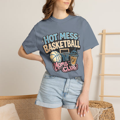 Hot Mess Basketball Moms' Club Graphic T-Shirt