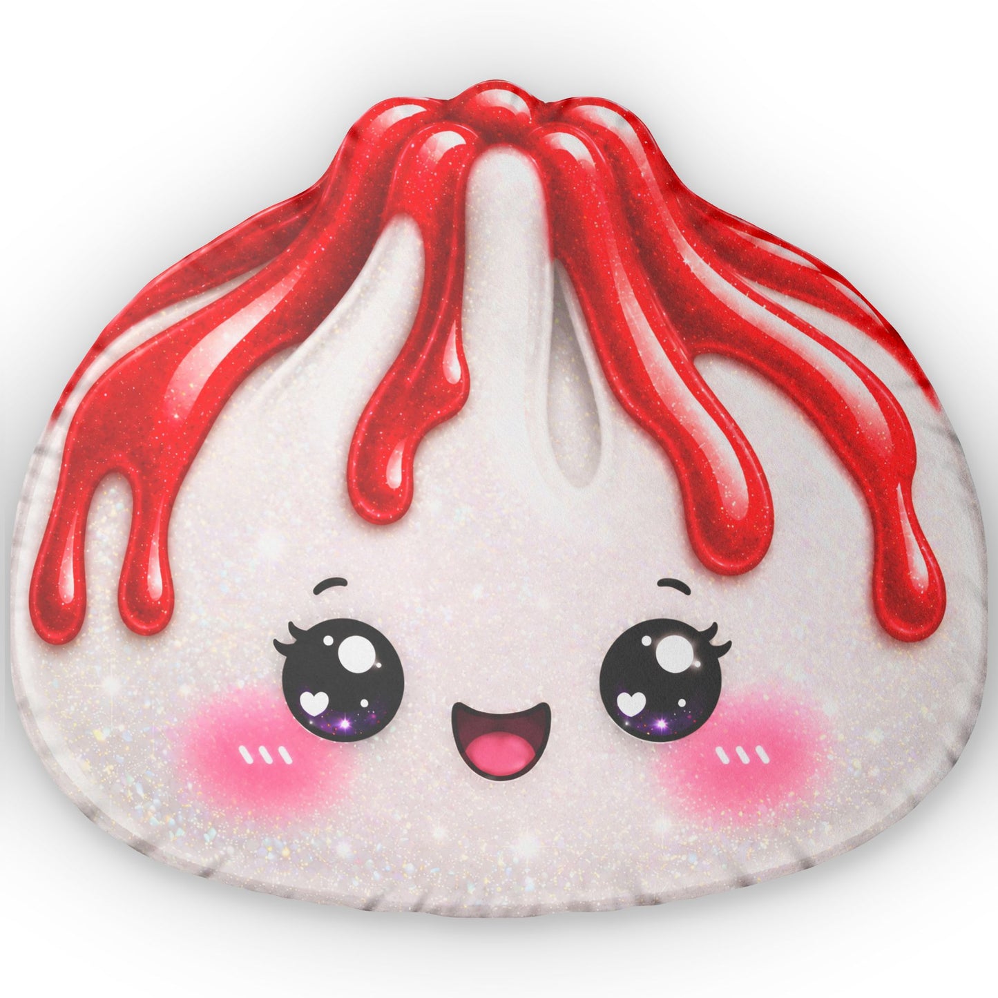 Kawaii Dumpling Shaped Pillow — Cute Food Plush with 'Happy Face'