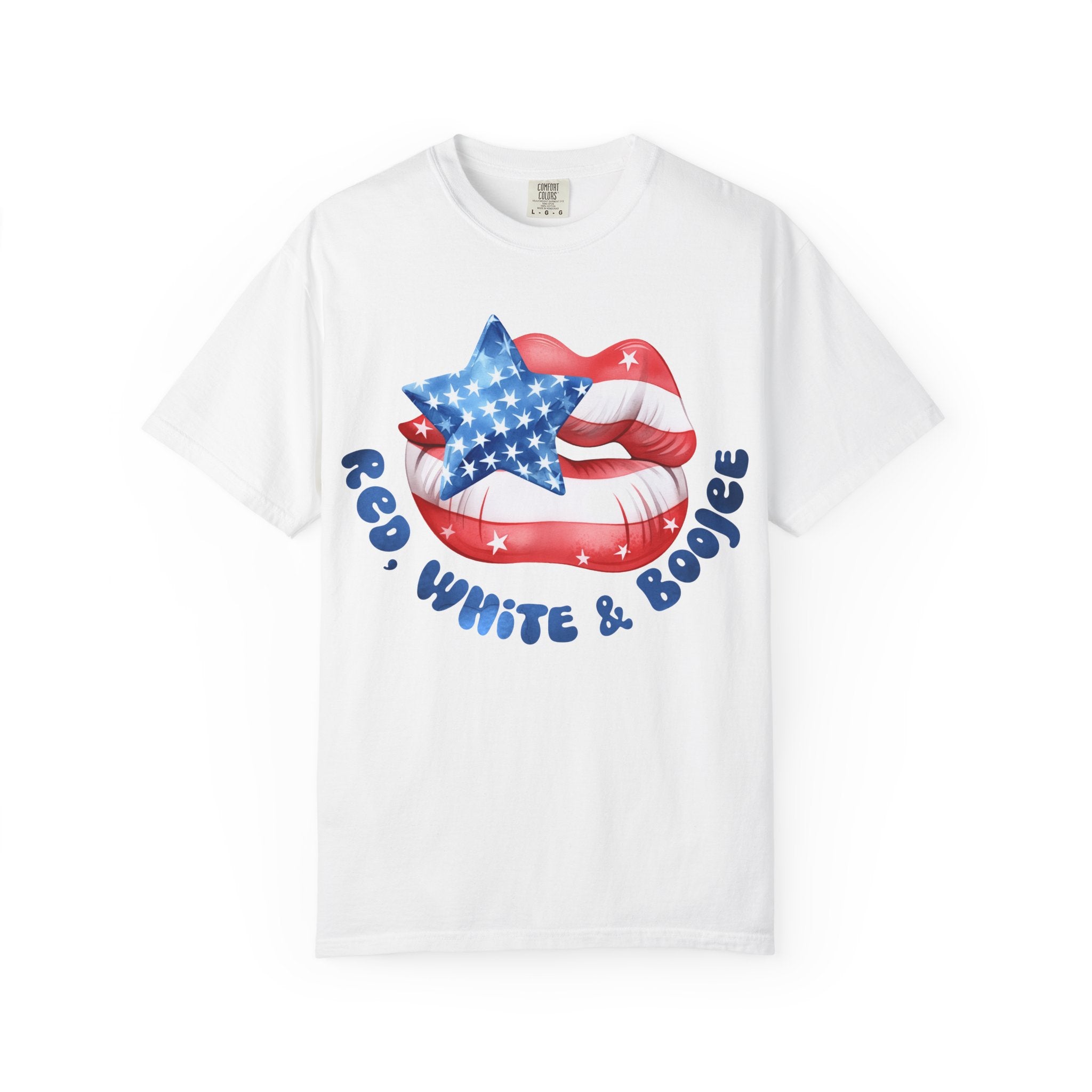 Patriotic "Red, White & Boogie" Graphic T-Shirt