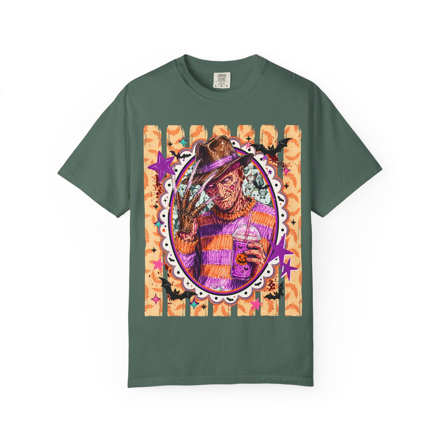 Freddy Krueger Halloween Graphic T‑Shirt — Retro Horror Portrait Tee