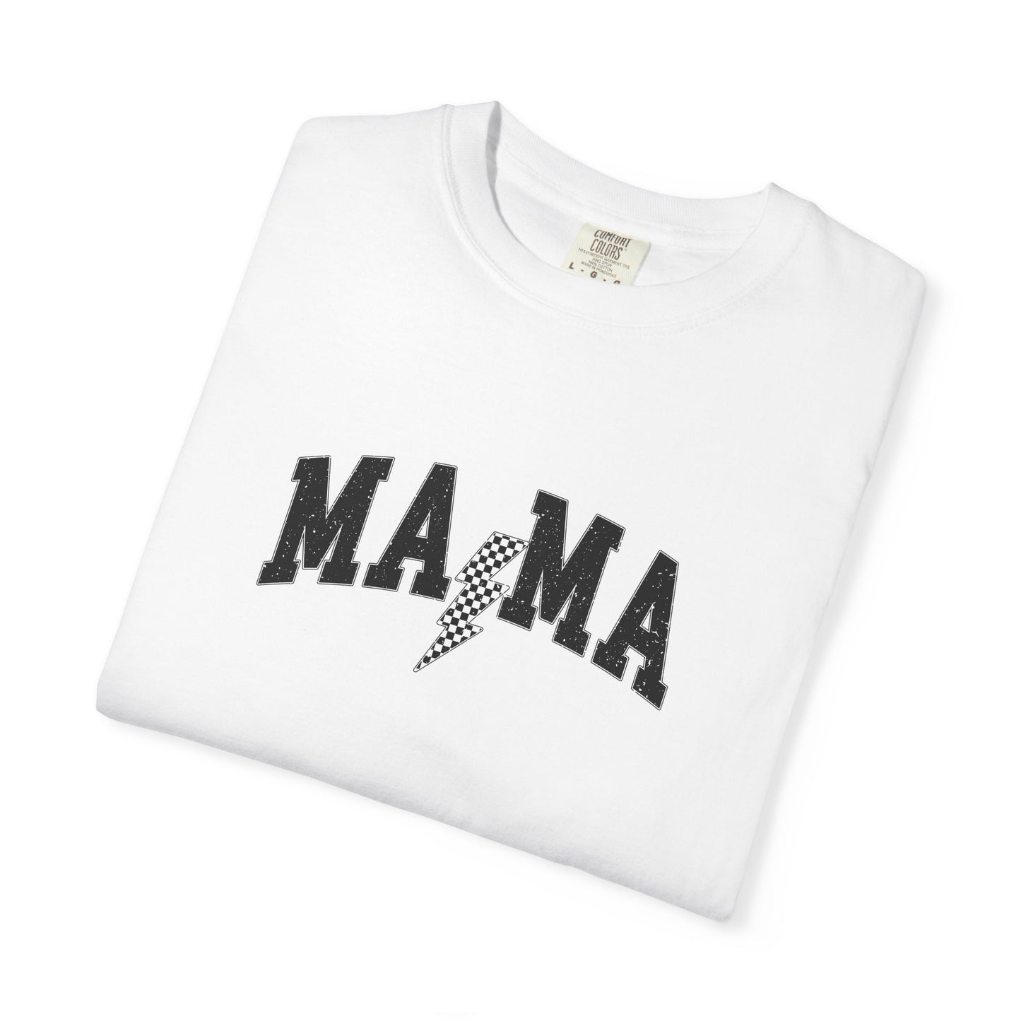 Mama Lightning T‑Shirt — “Running on School Pickup & Caffeine” Graphic Tee