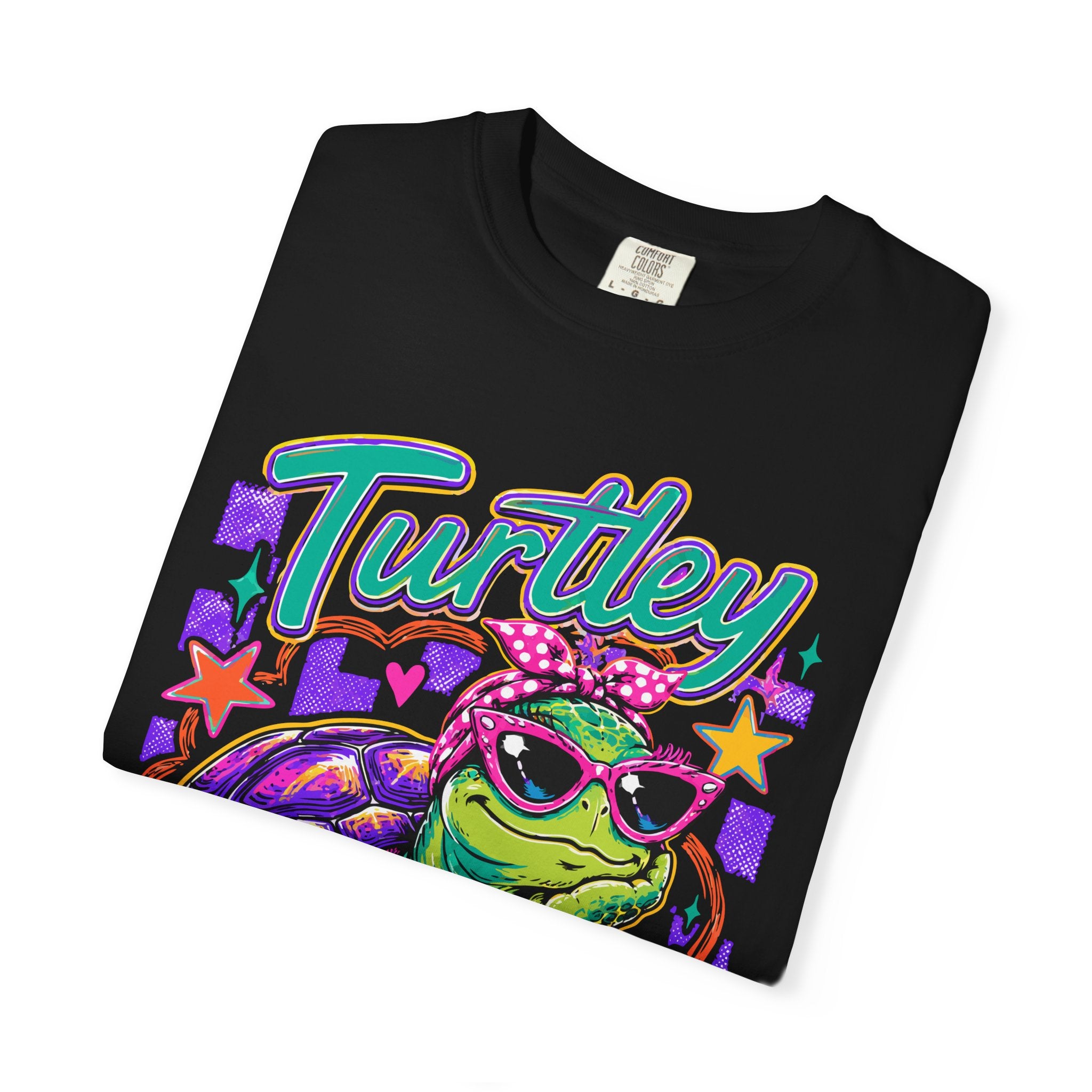 T-Shirt — "Turtley Over It" Retro Turtle Graphic Tee