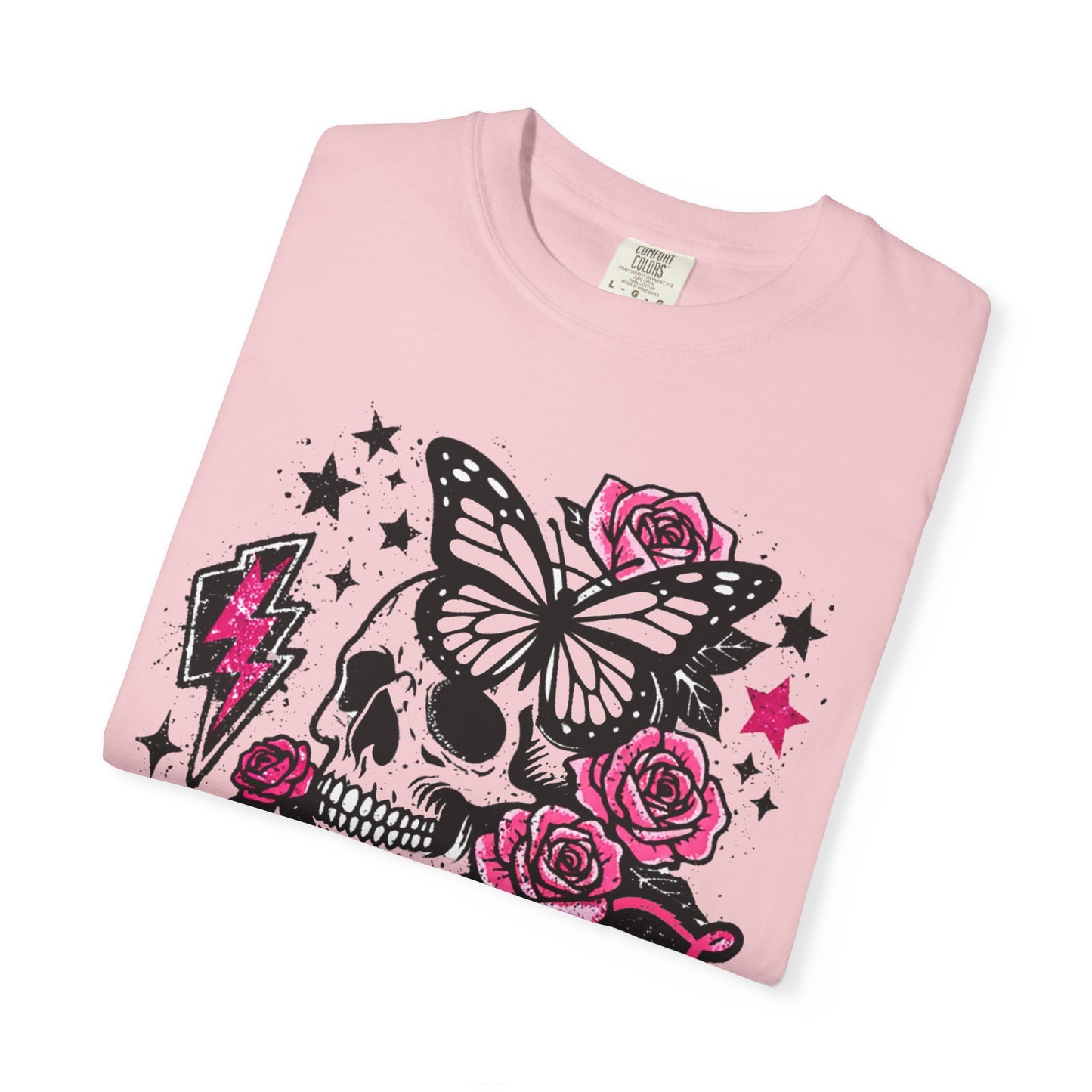 Skull & Roses Tee — "Undiagnosed but Something Ain't Right" Graphic T-Shirt