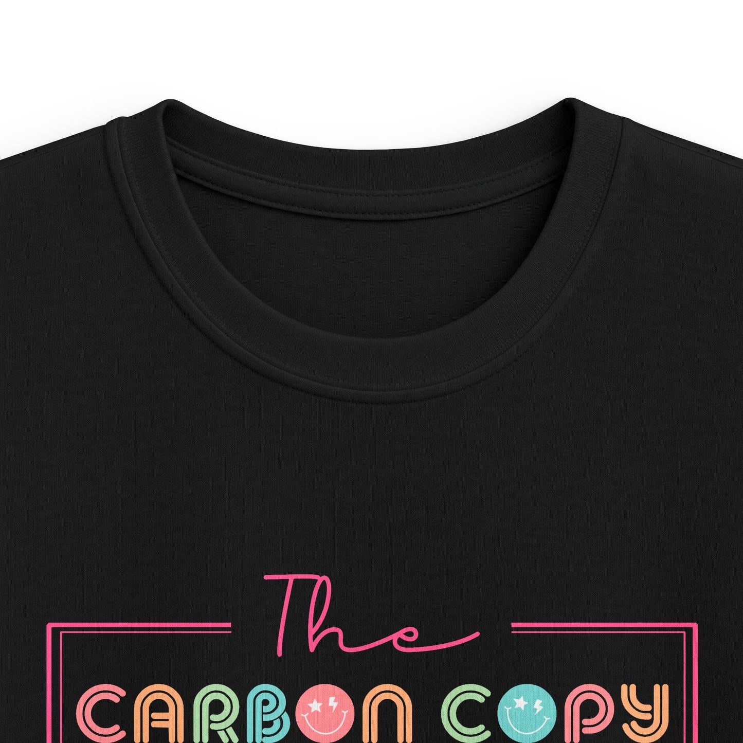 Kids Tee — "The Carbon Copy" Pastel Retro Logo