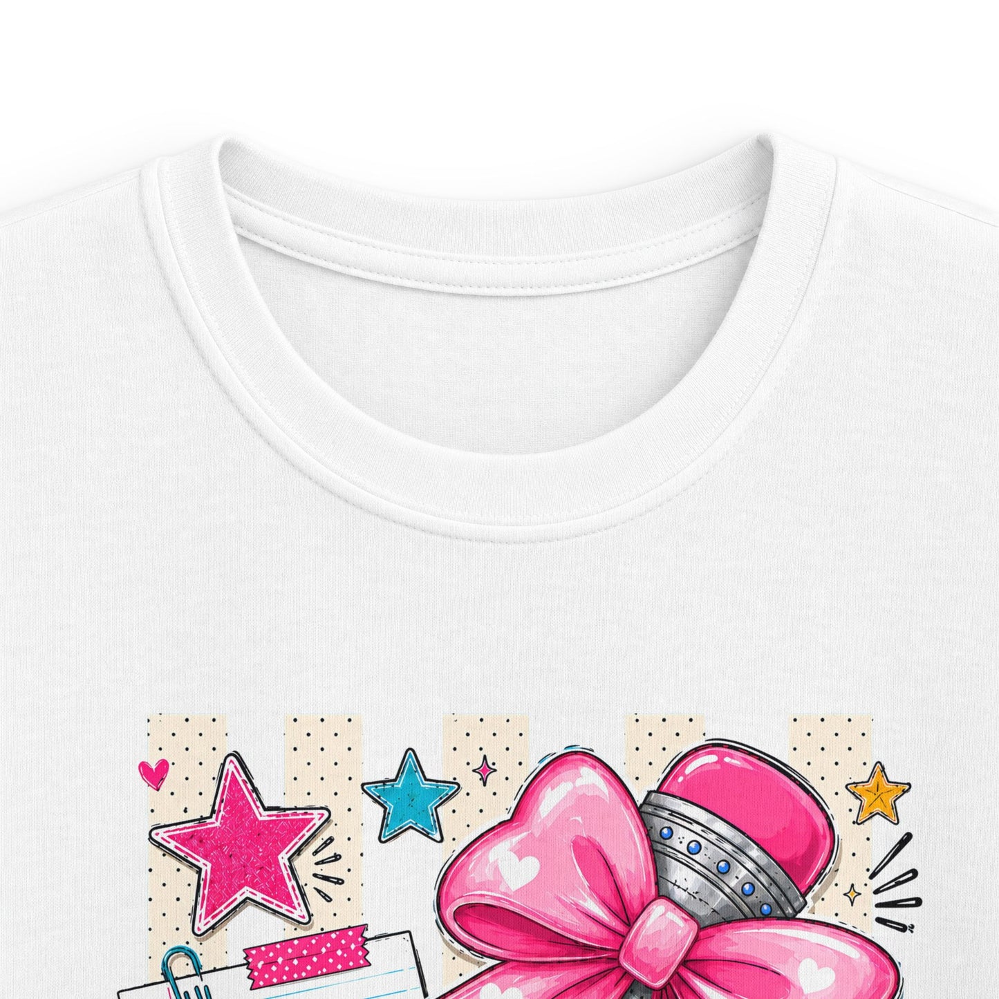 Kindergarten Kids T-Shirt — Cute Pink Bow Back-to-School Tee