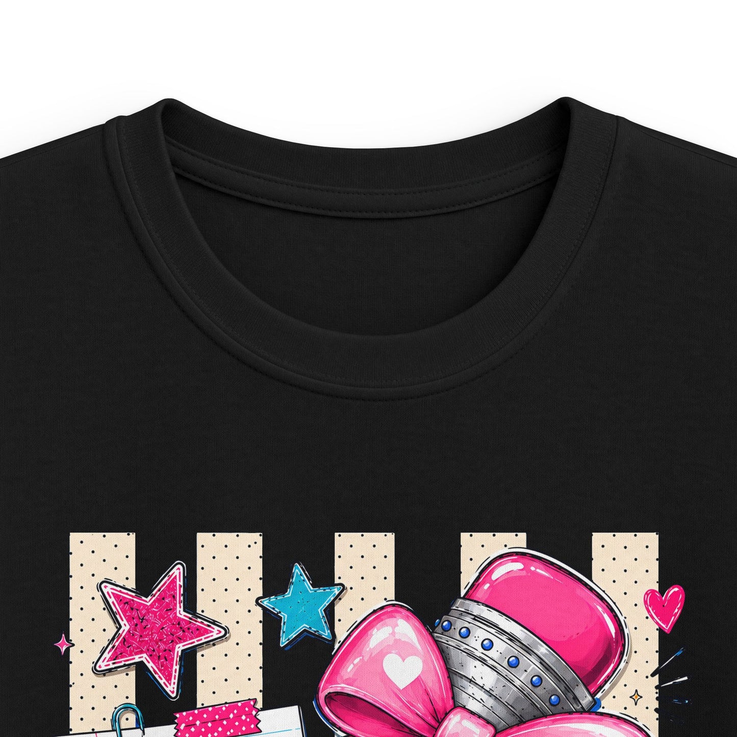 Pre-K Kids T-Shirt — Cute Pink Microphone & Pencil Back-to-School Tee