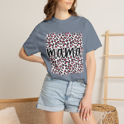 Pink Cheetah Mama Graphic T-Shirt