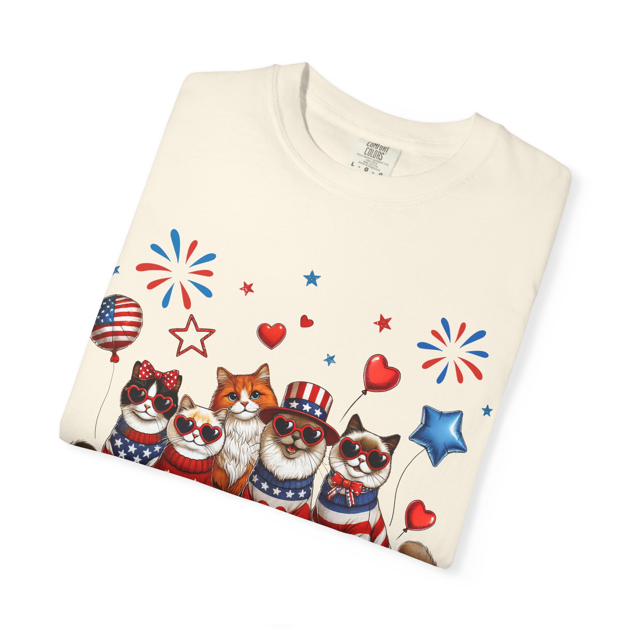 Patriotic Cats 4th of July T-Shirt