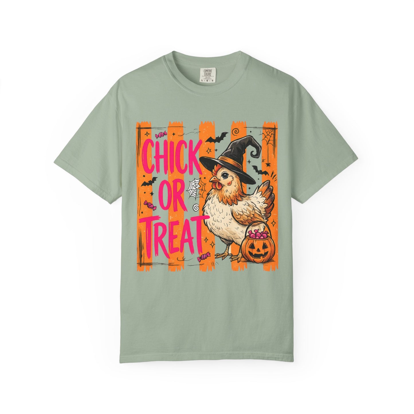 Halloween Chick T-Shirt – "Chick or Treat" Witch Chicken Pumpkin Tee