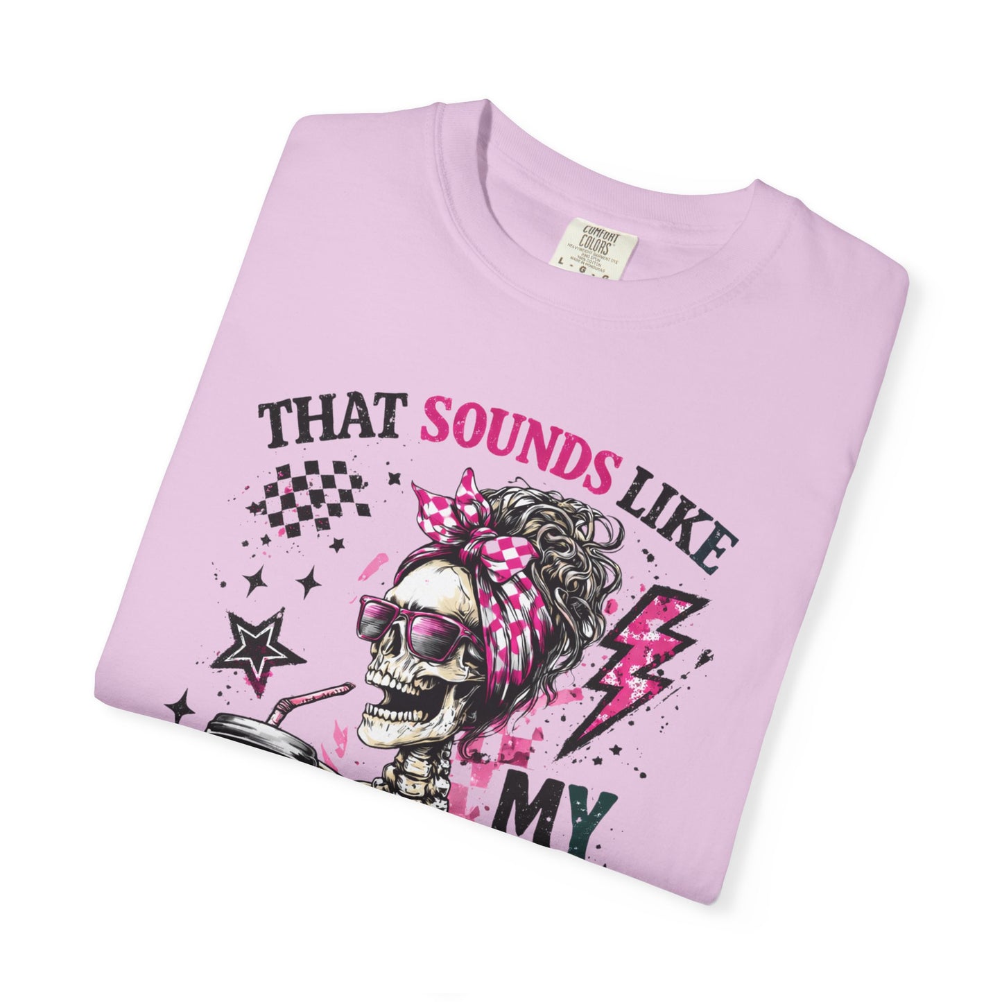 That Sounds Like My Husband's Problem T-Shirt — Funny Rockabilly Skull Graphic Tee for Wives