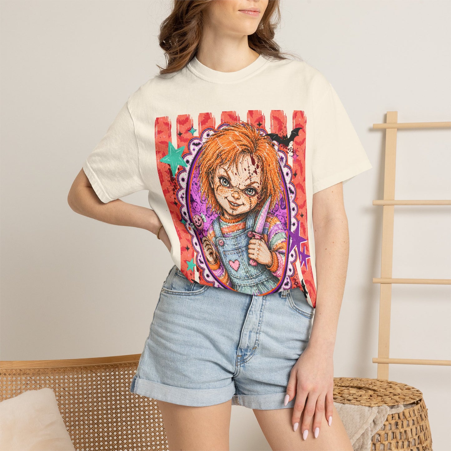 Chucky Doll Graphic T-Shirt — Retro Horror Movie Tee