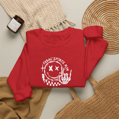 Somebody's Feral Sports Mom Crewneck Sweatshirt