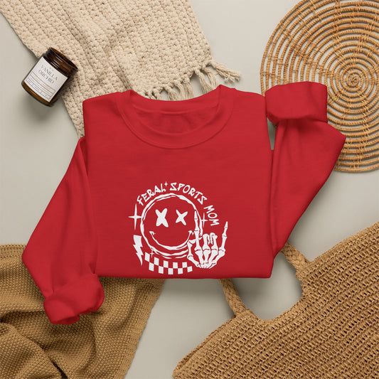 Somebody's Feral Sports Mom Crewneck Sweatshirt