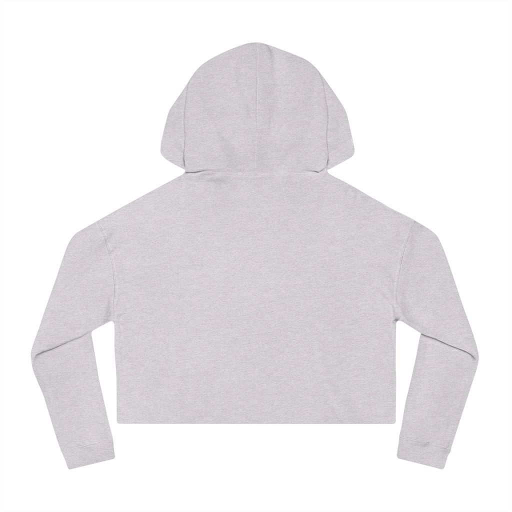 Sarcasm University Cropped Hoodie — Women's Funny Campus Sweatshirt
