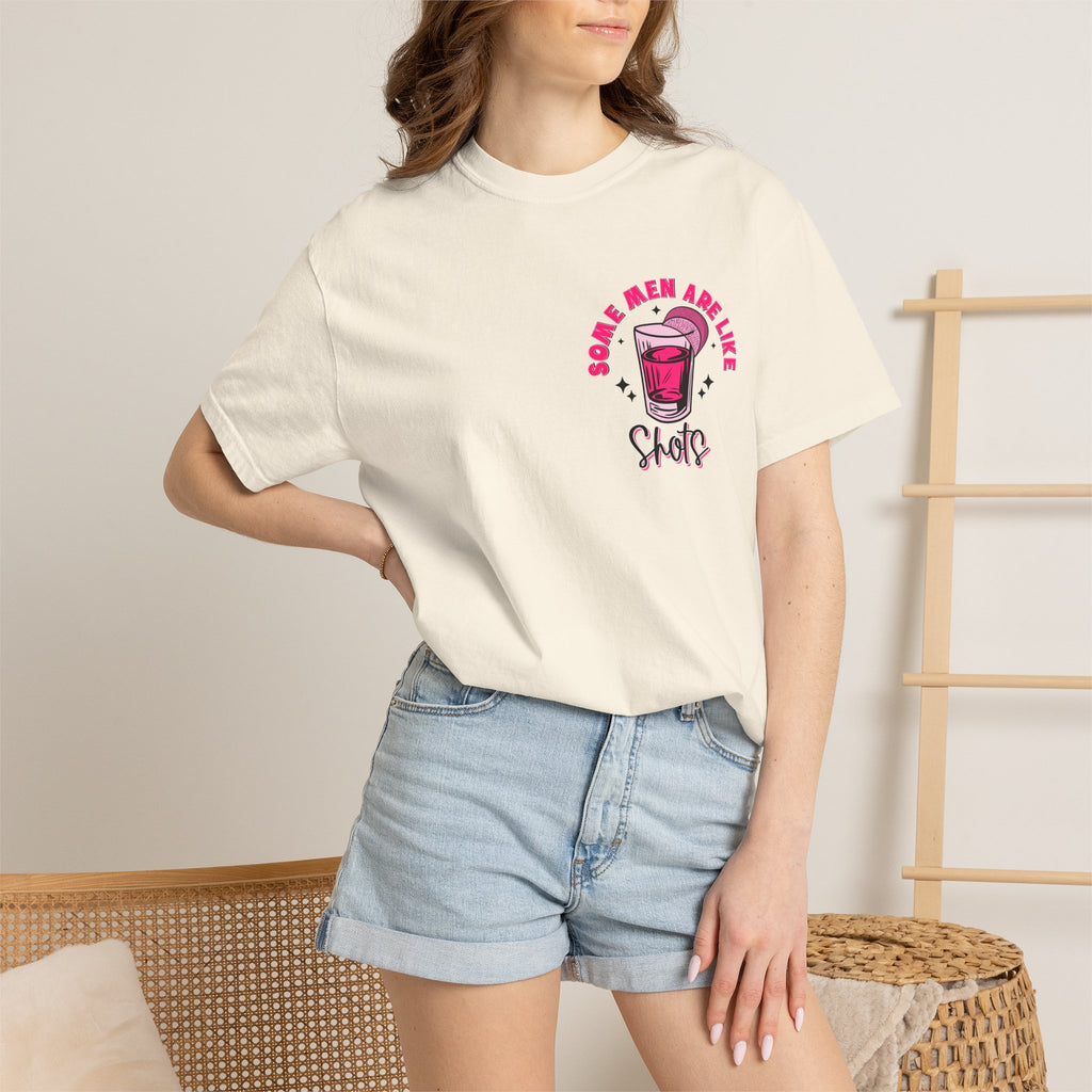 Men Are Like Shots T‑Shirt — "Some Go Down Better Than Others" Graphic Tee