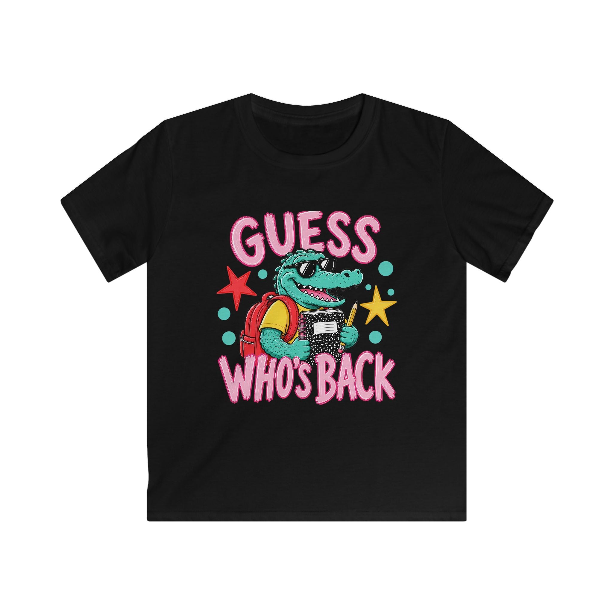 Kids Tee — "Guess Who's Back / Back Again" Crocodile School Return Shirt
