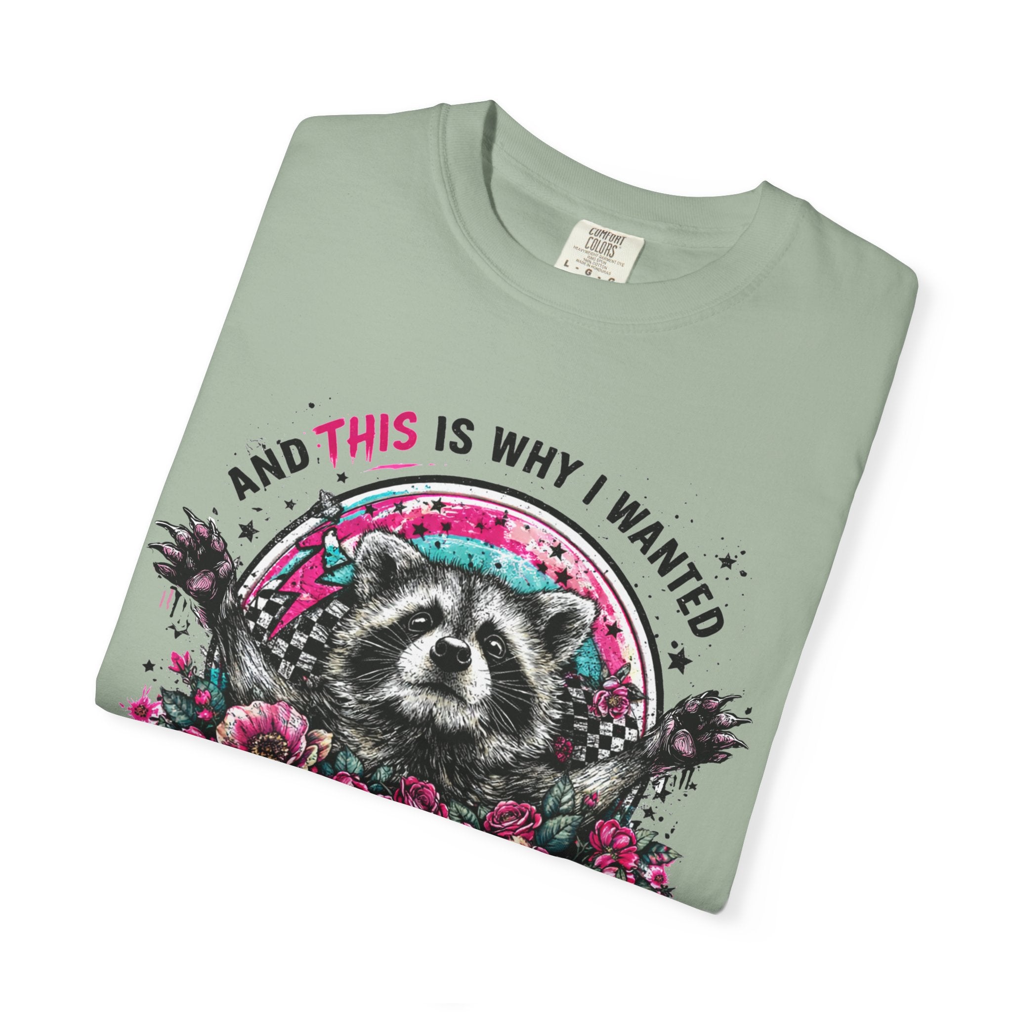 Raccoon "To Stay Home" Graphic T-Shirt