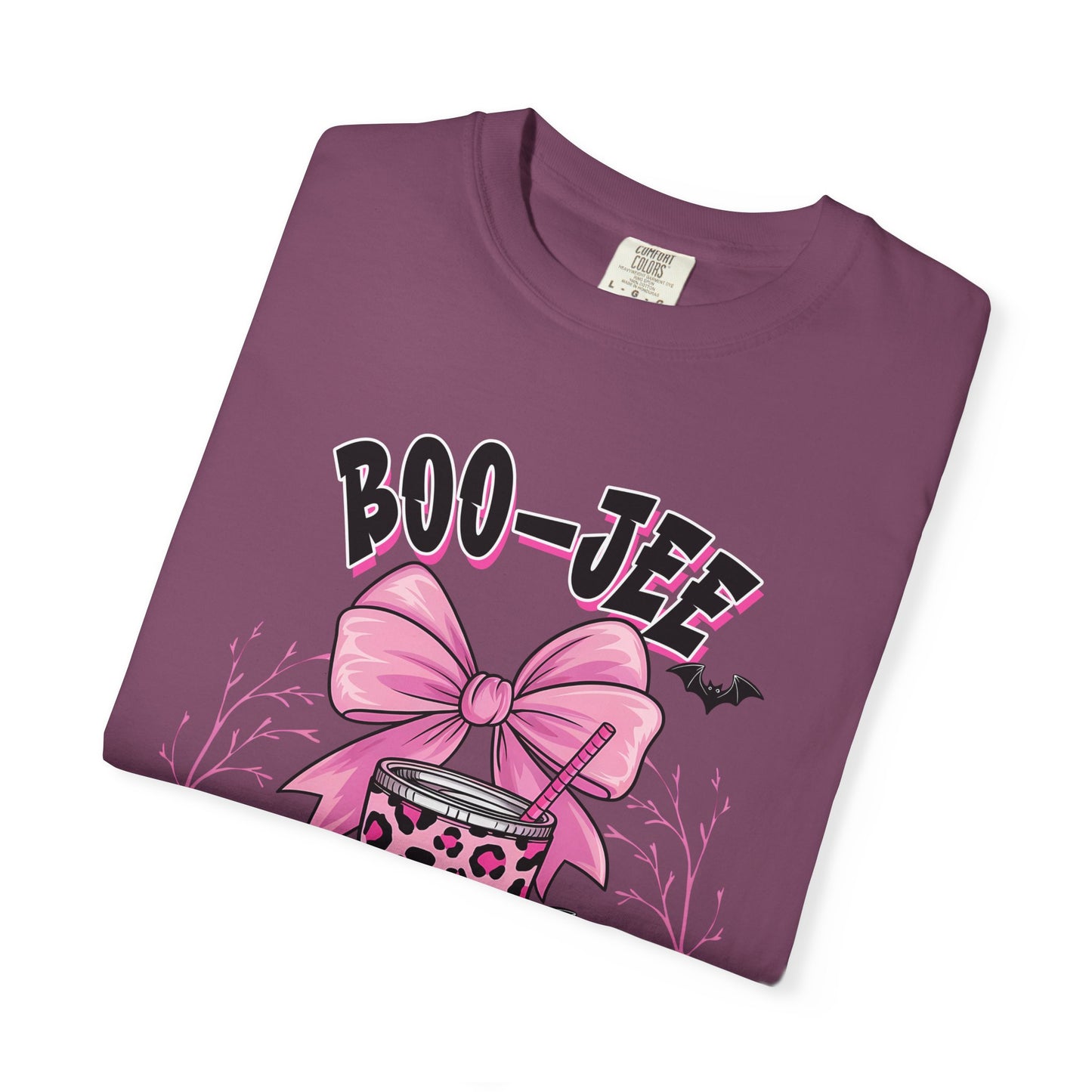 Boo-jee Mama T-Shirt — Pink Leopard Skull Coffee Travel Mug Graphic Tee