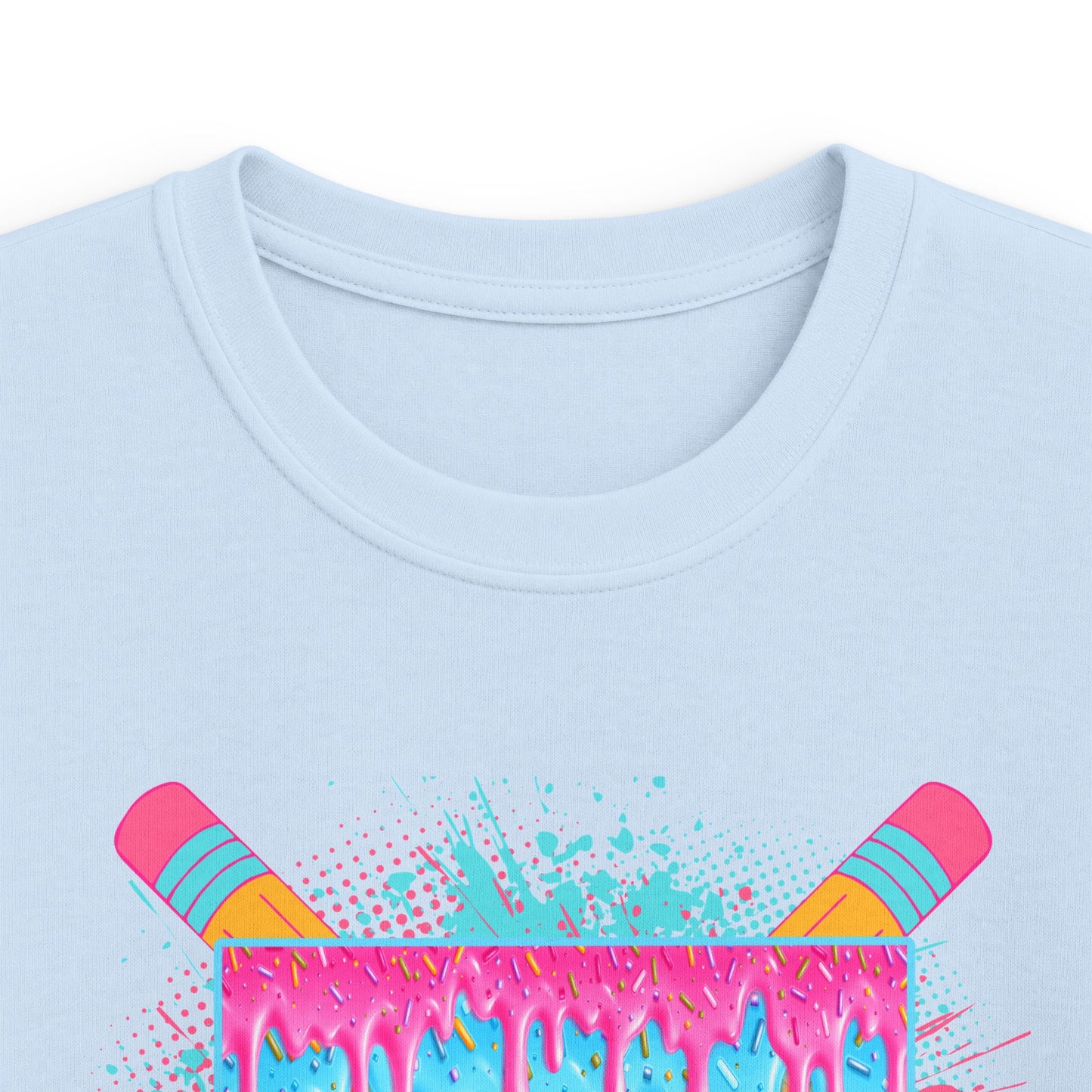 Kids T‑Shirt - Colorful 'Pre-K Dip' Crayon Drip Design (Back to School Gift)