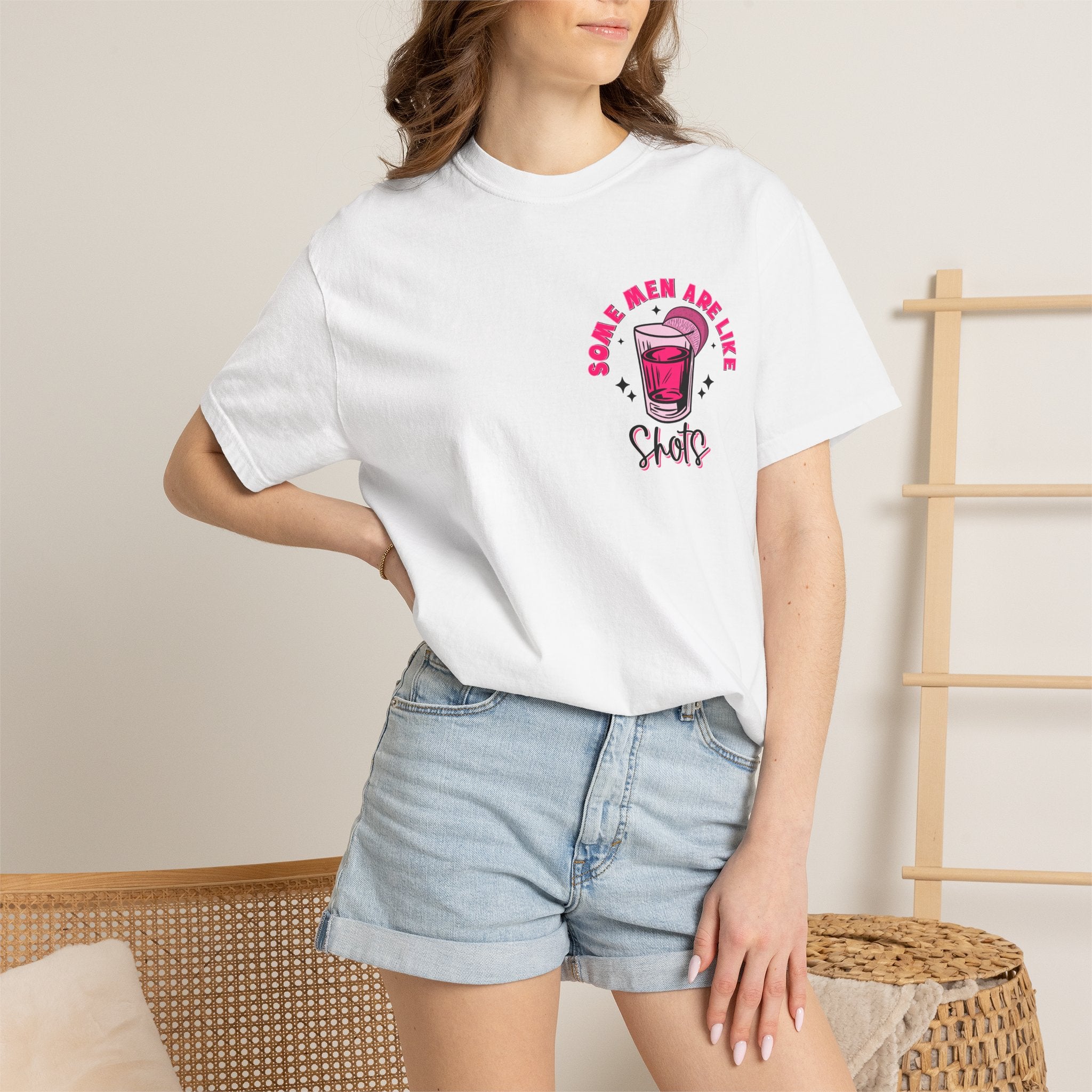 Men Are Like Shots T‑Shirt — "Some Go Down Better Than Others" Graphic Tee