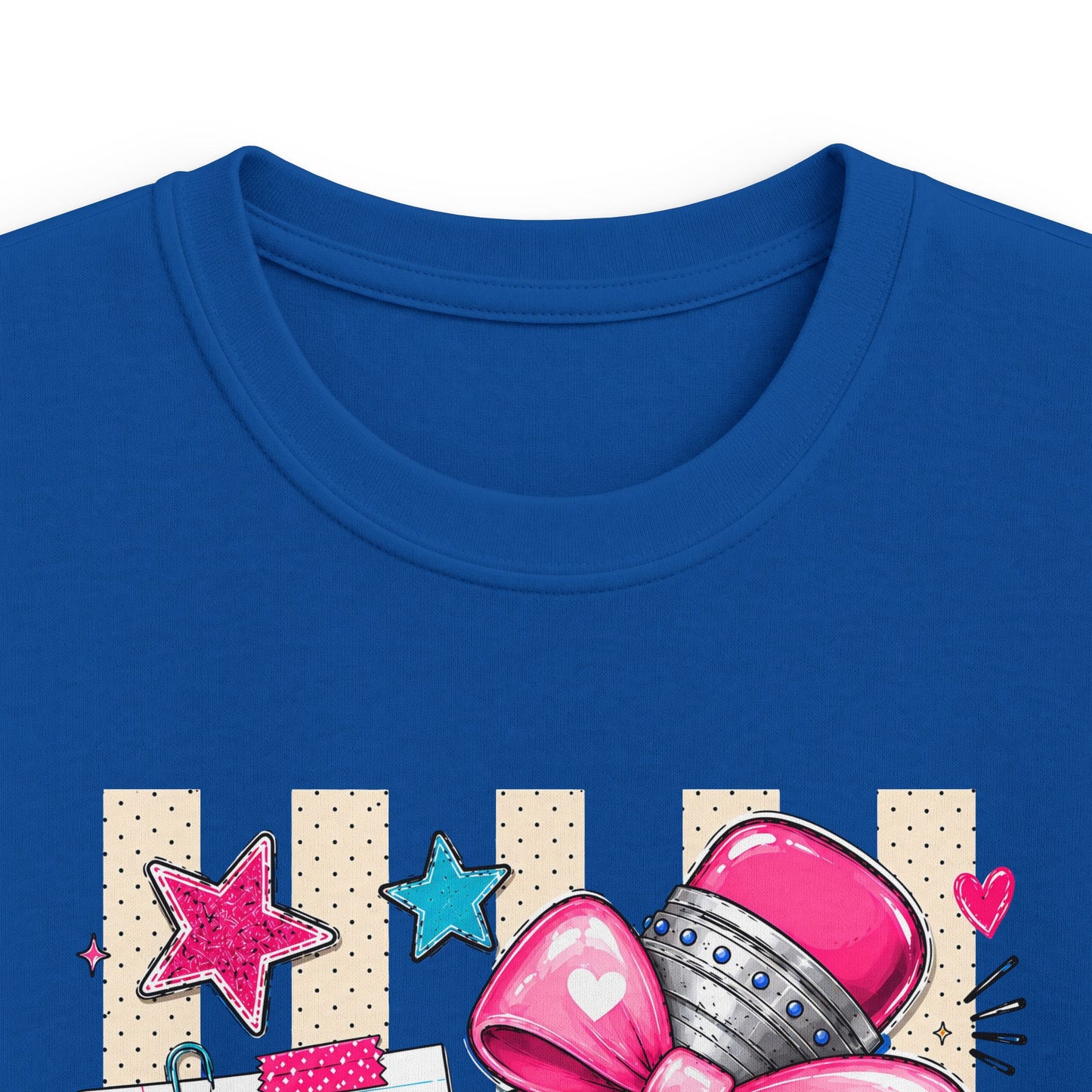 Pre-K Kids T-Shirt — Cute Pink Microphone & Pencil Back-to-School Tee